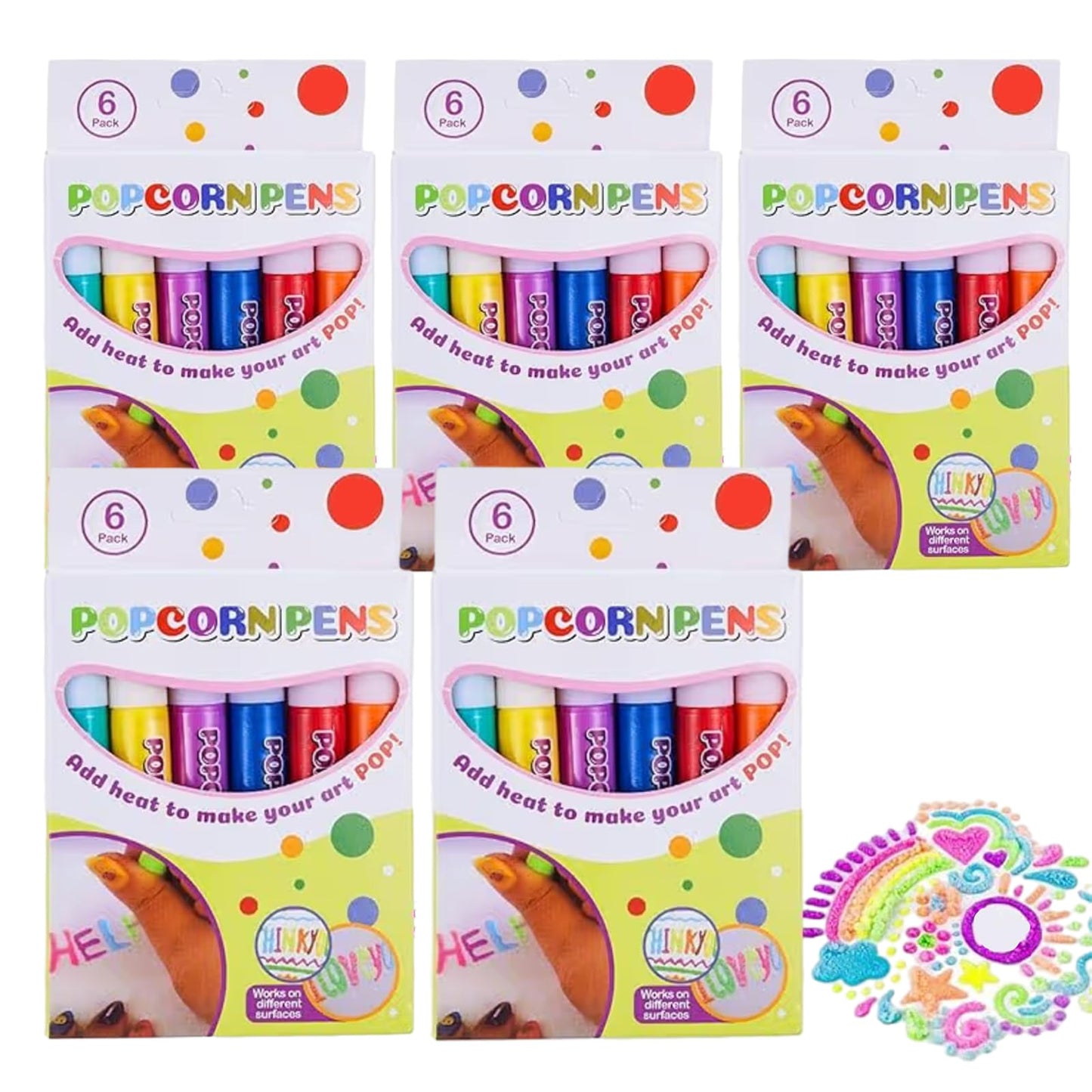 3D Magic Popcorn Puffy Pens | Turn Flat Drawings Into Tactile Raised 3D Art