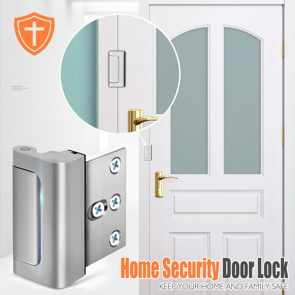 800LBS Heavy Duty Inward Opening Home Security Door Lock | Anti-Break Design with Reinforced Lock Cylinder
