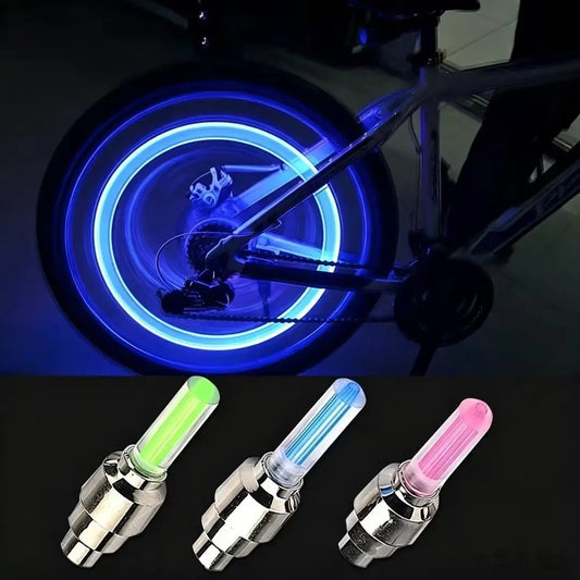 2 Pack LED Tire Lights for Cars & Motorcycles – Waterproof Motion Activated Wheel Lights with Long Battery Life