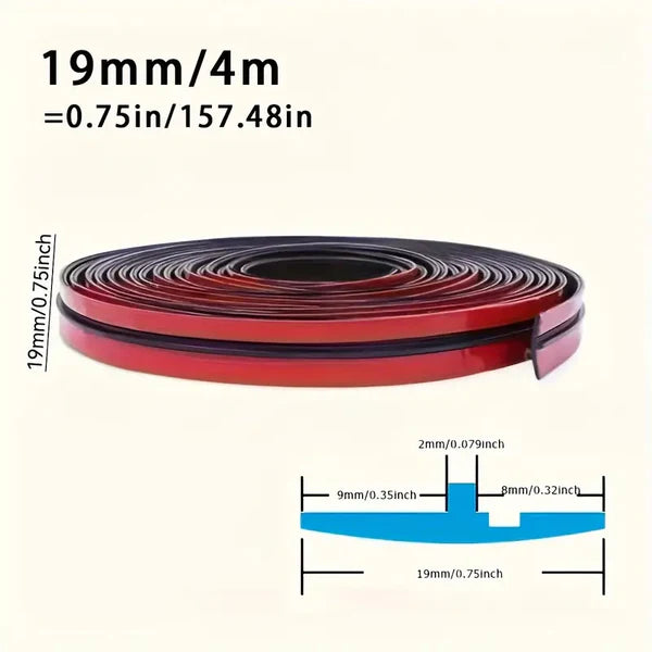 Car Windshield Edge Rubber Strip (13ft )