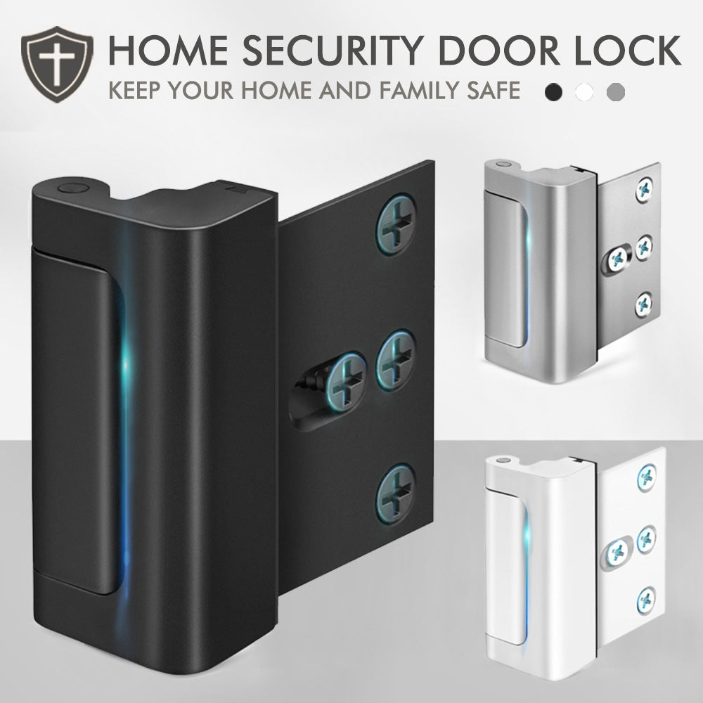 800LBS Heavy Duty Inward Opening Home Security Door Lock | Anti-Break Design with Reinforced Lock Cylinder