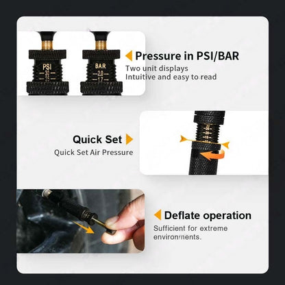 10-30 PSI Adjustable Tire Deflator Kit - Portable Tire Pressure Tool