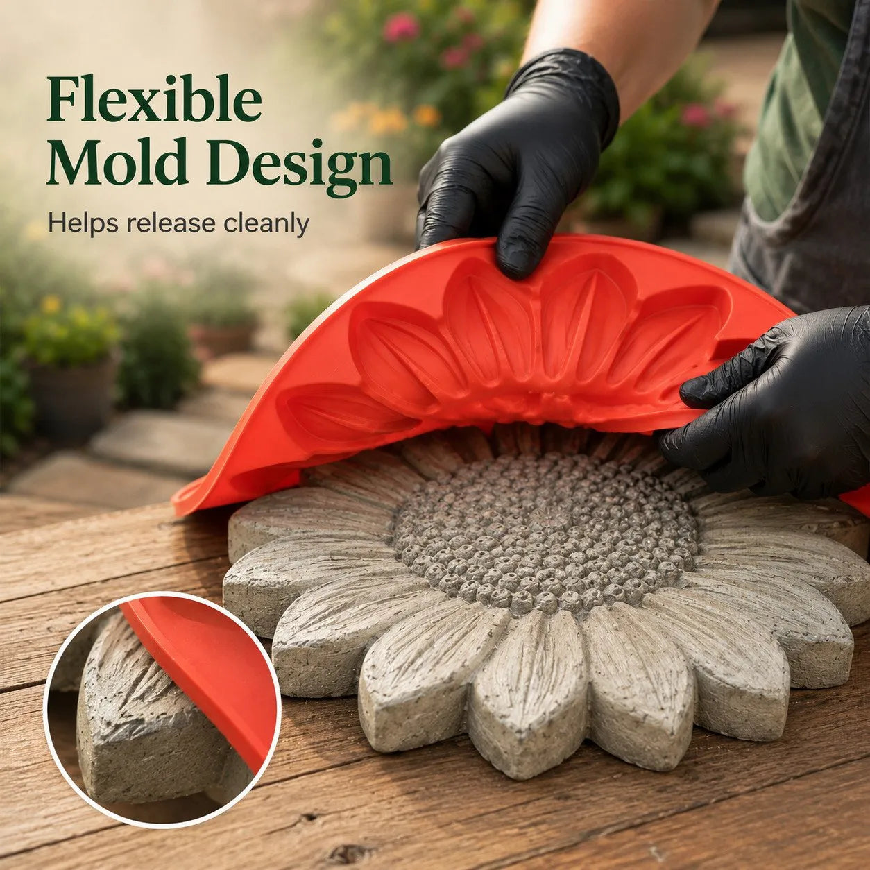 🔥 LAST DAY ONLY！49% OFF 🌻 Reusable Sunflower Stepping Stone Mold ✅ Buy 3 Enjoy Free Shipping
