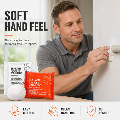 ⏰🧱 Waterproof Wall Hole Sealing Clay for Air Conditioner Pipes — 5-Pack Moldable Sealant Putty for Pipe Gaps & Wall Holes | Tool-Free Application