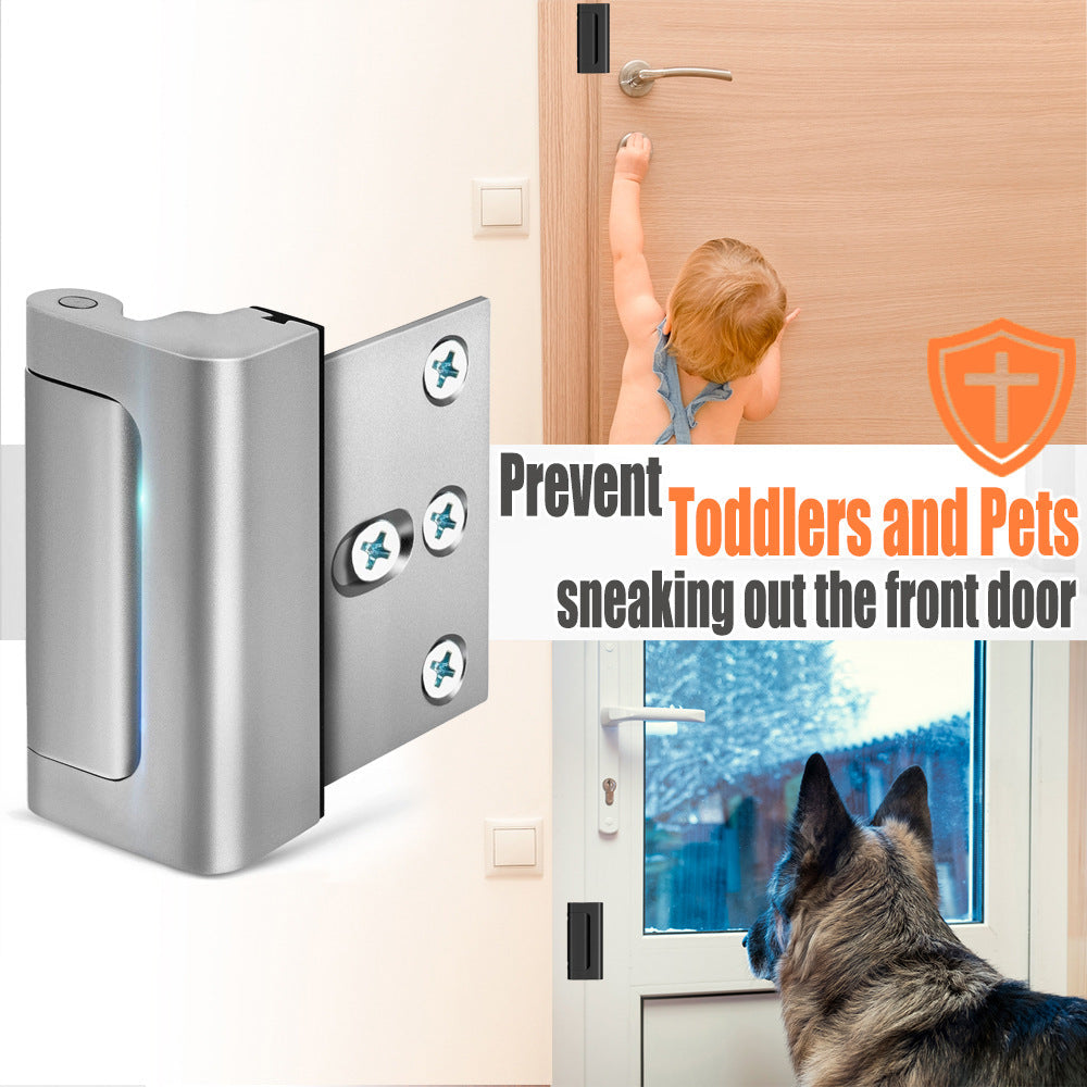 800LBS Heavy Duty Inward Opening Home Security Door Lock | Anti-Break Design with Reinforced Lock Cylinder