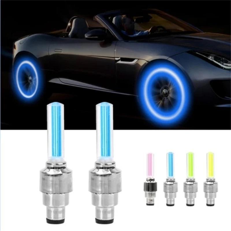 2 Pack LED Tire Lights for Cars & Motorcycles – Waterproof Motion Activated Wheel Lights with Long Battery Life