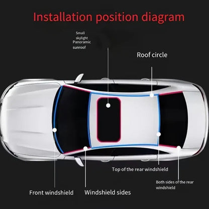 Car Windshield Edge Rubber Strip (13ft )