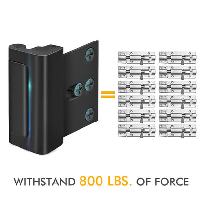 800LBS Heavy Duty Inward Opening Home Security Door Lock | Anti-Break Design with Reinforced Lock Cylinder
