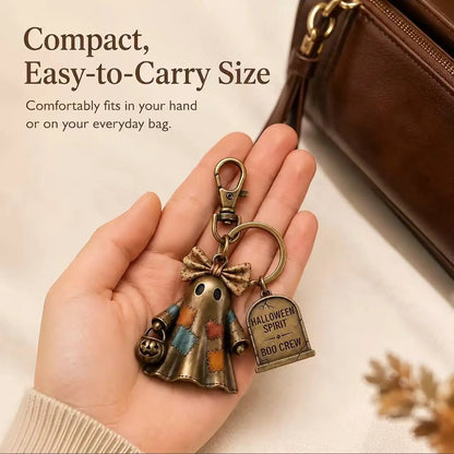 Halloween Ghost Keychain – Cute Spooky Ghost Charm for Keys, Bags & Backpacks