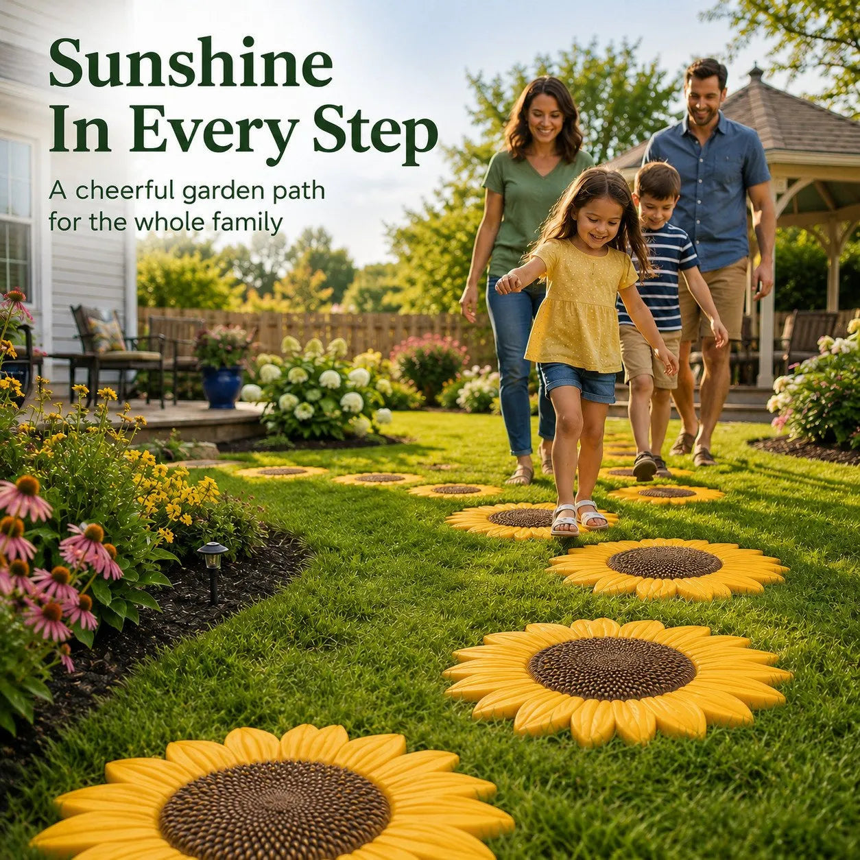 🔥 LAST DAY ONLY！49% OFF 🌻 Reusable Sunflower Stepping Stone Mold ✅ Buy 3 Enjoy Free Shipping