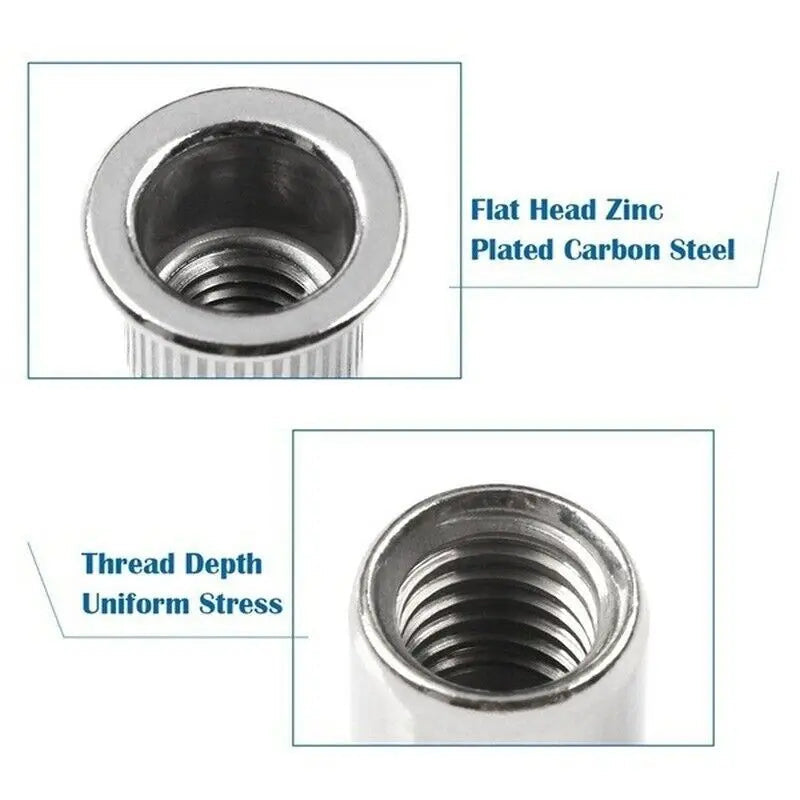 Create Strong Threads Without Welding - 150PCS Stainless Steel Rivet Nut Kit (M3-M8)