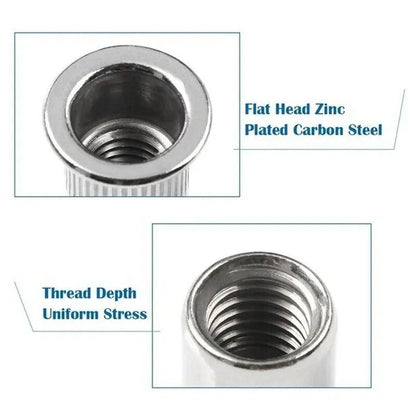 Create Strong Threads Without Welding - 150PCS Stainless Steel Rivet Nut Kit (M3-M8)