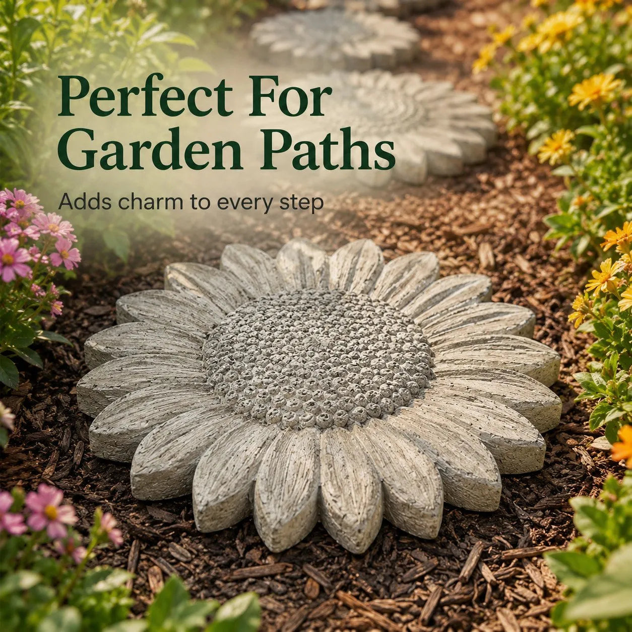 🔥 LAST DAY ONLY！49% OFF 🌻 Reusable Sunflower Stepping Stone Mold ✅ Buy 3 Enjoy Free Shipping