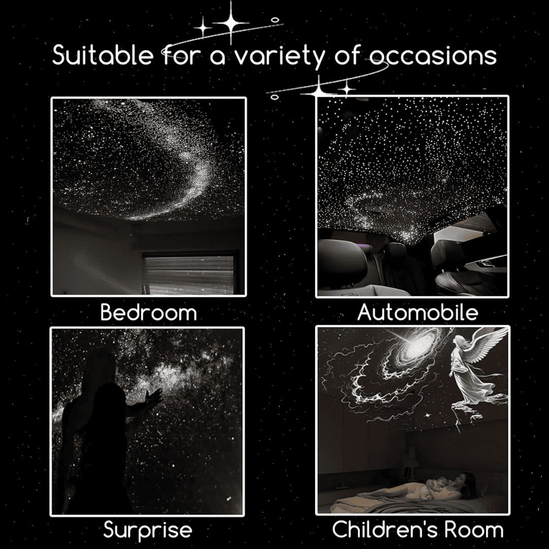 2-in-1 Galaxy Projector Night Light, Star Sky Nebula Lamp for Bedroom Kids Adults