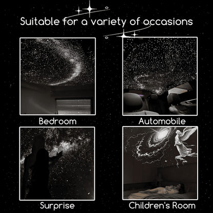2-in-1 Galaxy Projector Night Light, Star Sky Nebula Lamp for Bedroom Kids Adults