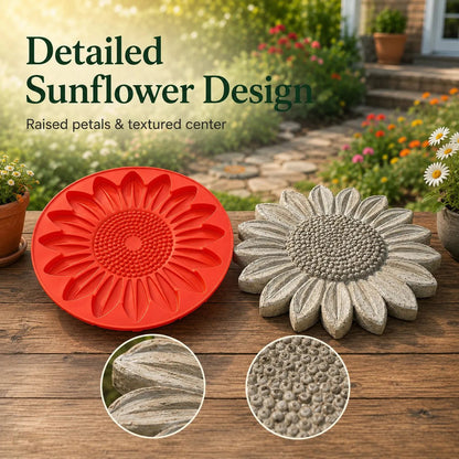 🔥 LAST DAY ONLY！49% OFF 🌻 Reusable Sunflower Stepping Stone Mold ✅ Buy 3 Enjoy Free Shipping