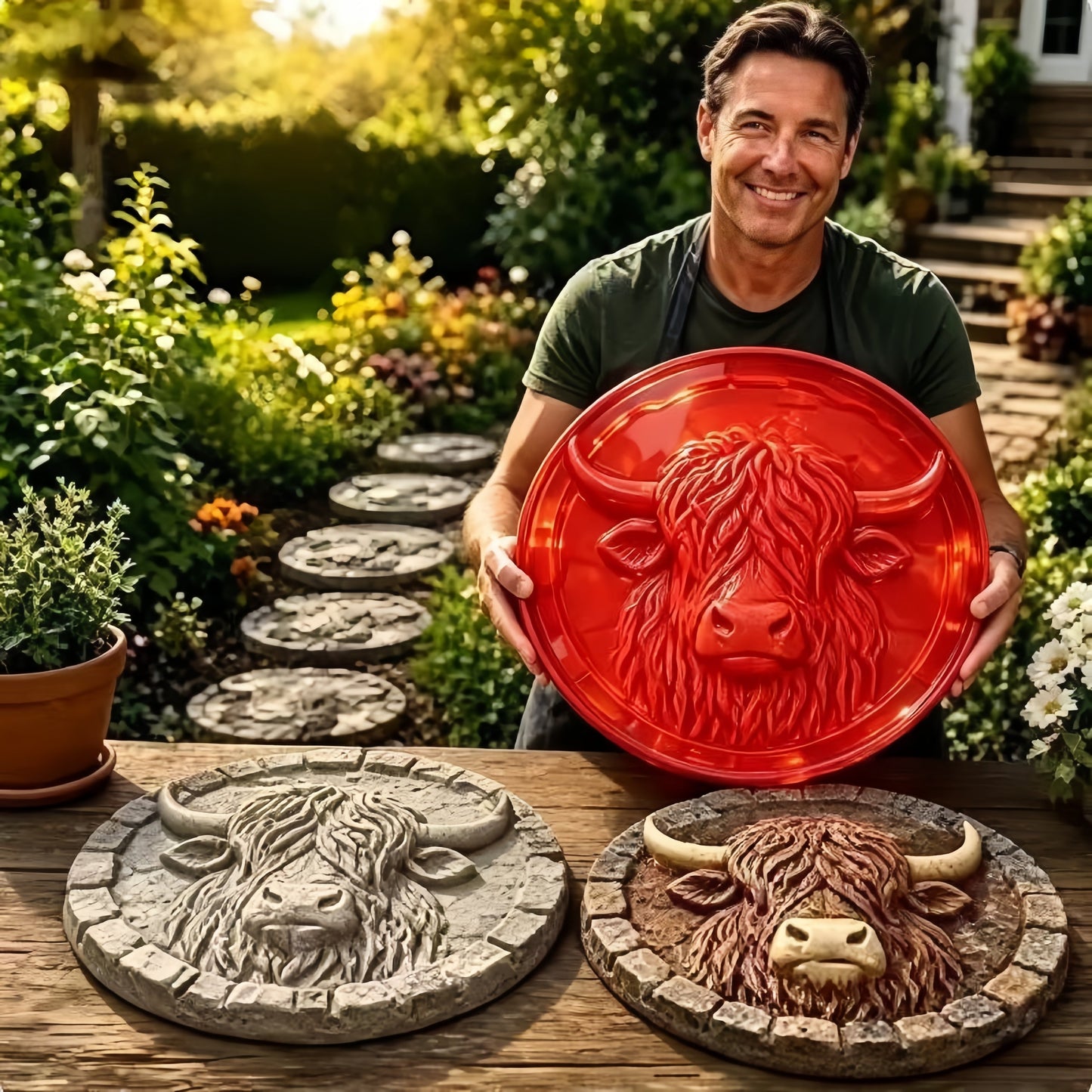 🔥 LAST DAY ONLY！49% OFF 🌻 Reusable Sunflower Stepping Stone Mold ✅ Buy 3 Enjoy Free Shipping