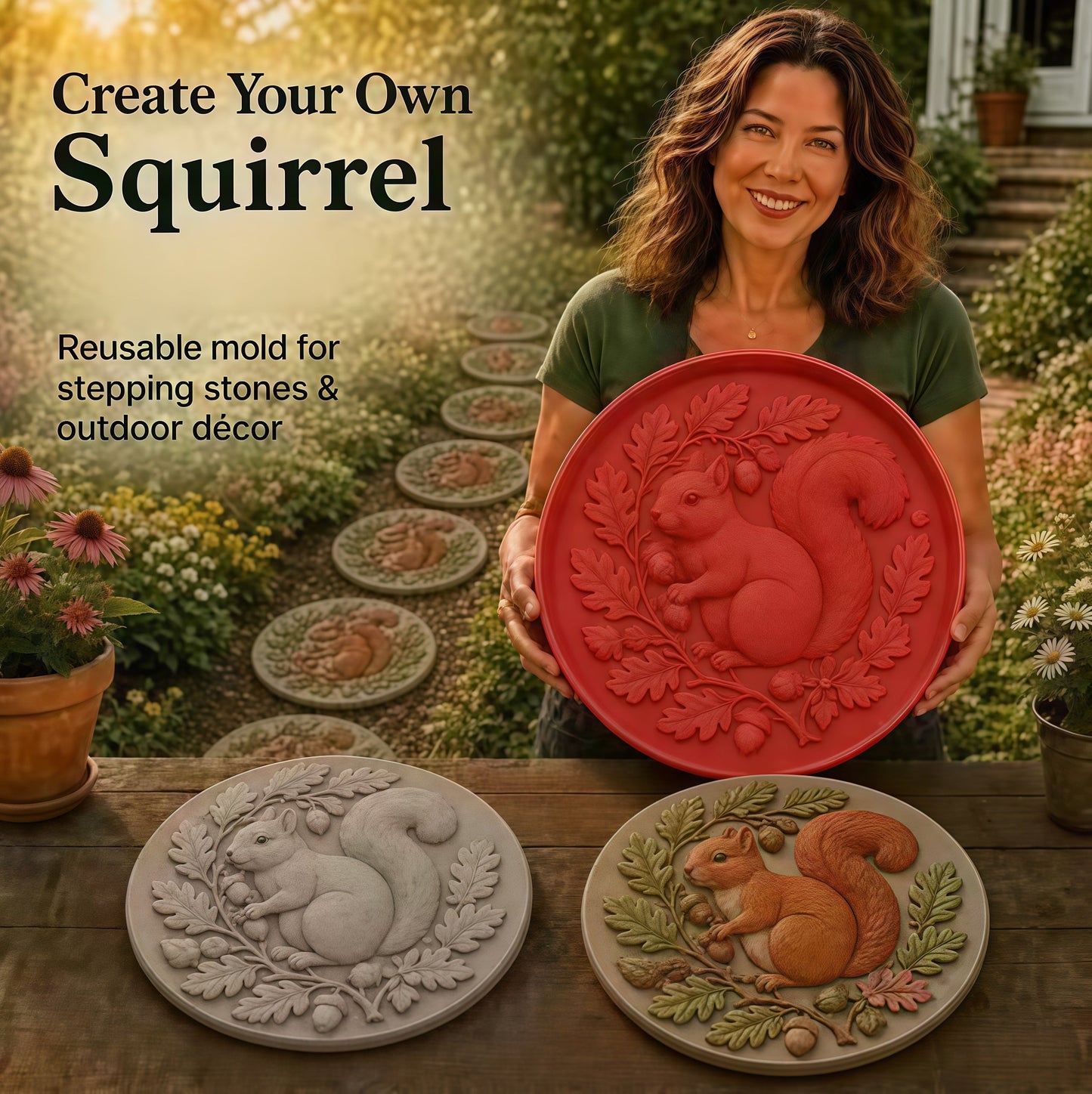 🔥 LAST DAY ONLY！49% OFF 🌻 Reusable Sunflower Stepping Stone Mold ✅ Buy 3 Enjoy Free Shipping