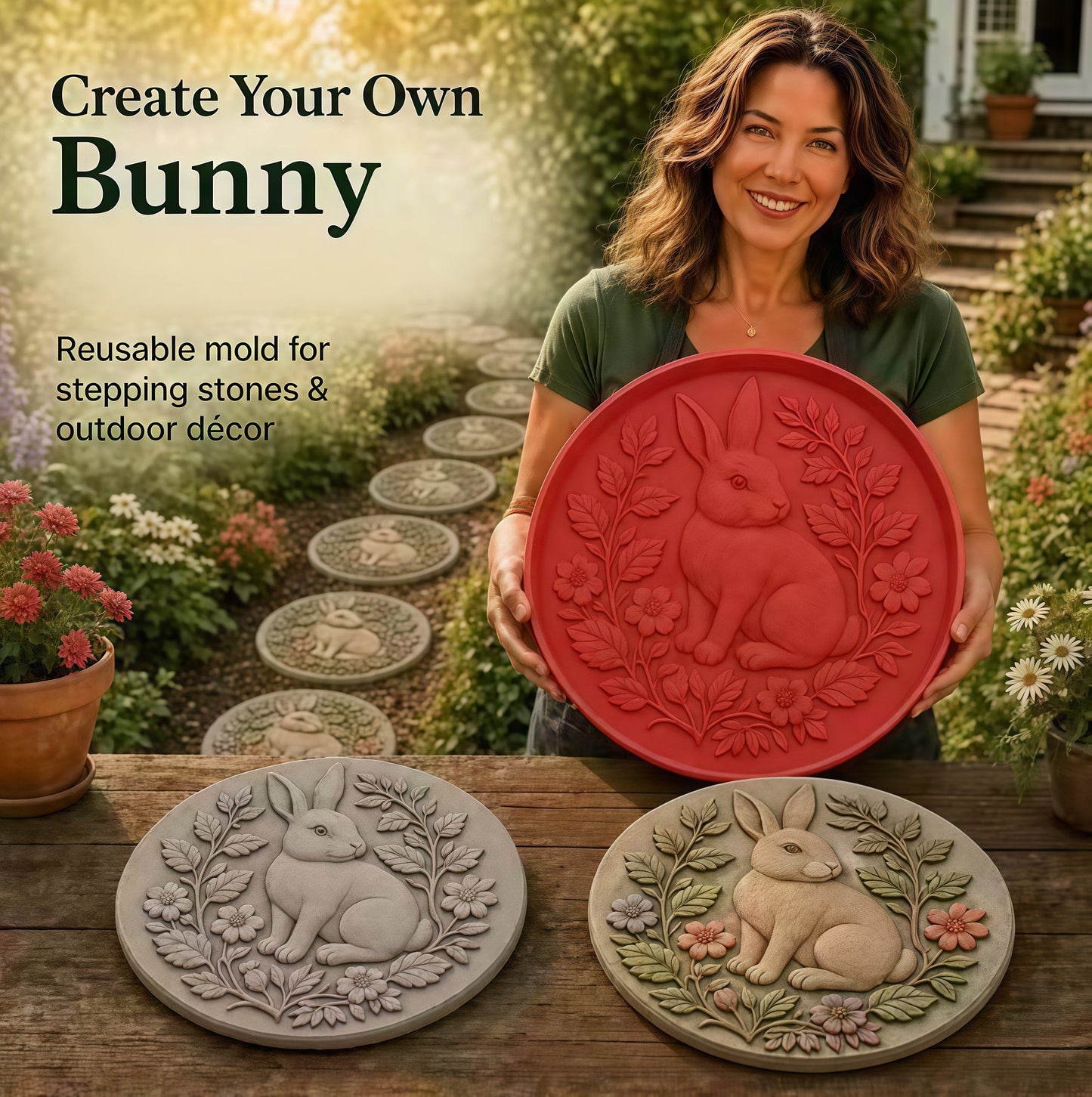🔥 LAST DAY ONLY！49% OFF 🌻 Reusable Sunflower Stepping Stone Mold ✅ Buy 3 Enjoy Free Shipping