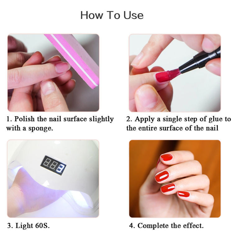 One Step All-In-One UV Nail Gel Pen | Easy DIY Manicure