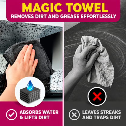 Premium Magic Microfiber Cleaning Cloth Set – 5 Pieces for Effortless Cleaning