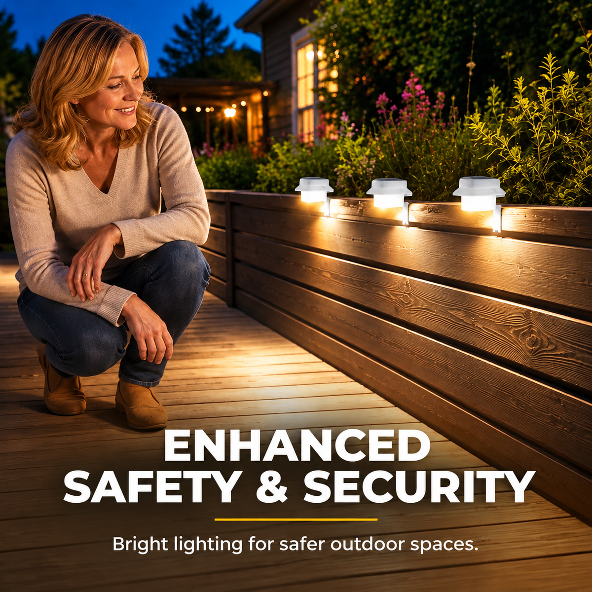 ☀️50% RABATT💡Solar LED Gutter & Wall Light – Waterproof Outdoor Solar Lighting for Garden, Fence & Patio