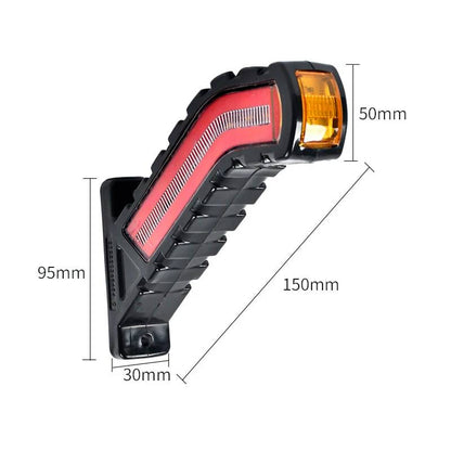 Red and white marker horns, 12-24V, dynamic signaling