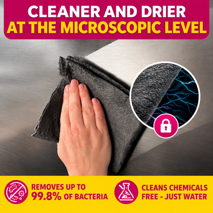Premium Magic Microfiber Cleaning Cloth Set – 5 Pieces for Effortless Cleaning