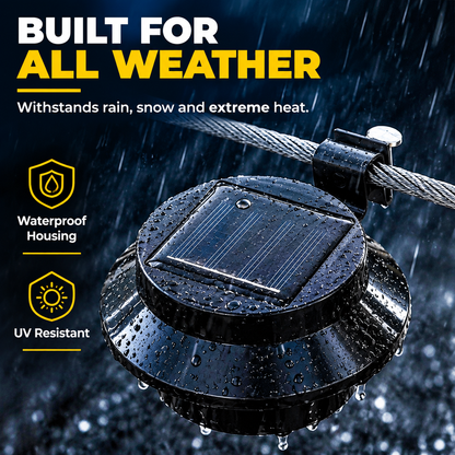 ☀️50% RABATT💡Solar LED Gutter & Wall Light – Waterproof Outdoor Solar Lighting for Garden, Fence & Patio