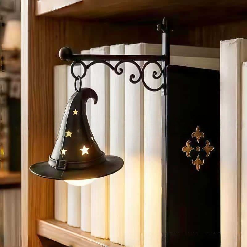 Cute Ghost Reading BookLamp -Cozy HalloweenLED Night Light &Bookshelf Decor