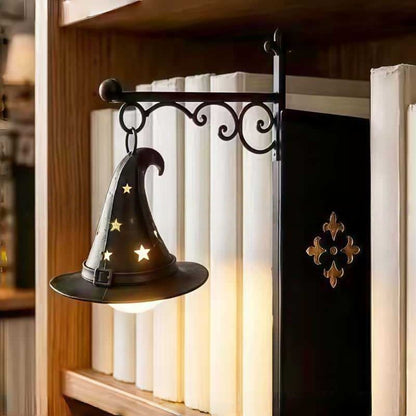 Cute Ghost Reading BookLamp -Cozy HalloweenLED Night Light &Bookshelf Decor