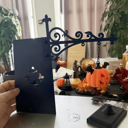 Cute Ghost Reading BookLamp -Cozy HalloweenLED Night Light &Bookshelf Decor